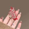 Crystal Rhinestones Butterfly Brooch Fashionable Evening Wear Lapel Pin Clothing Accessories Social Event Jewelry