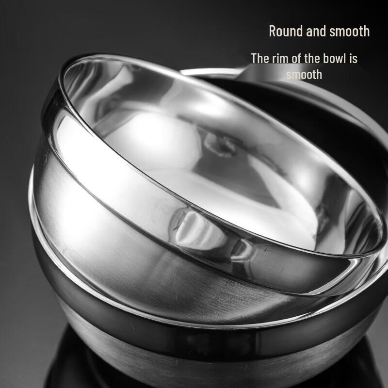 304 Stainless Steel Double-Layer Insulated Bowl