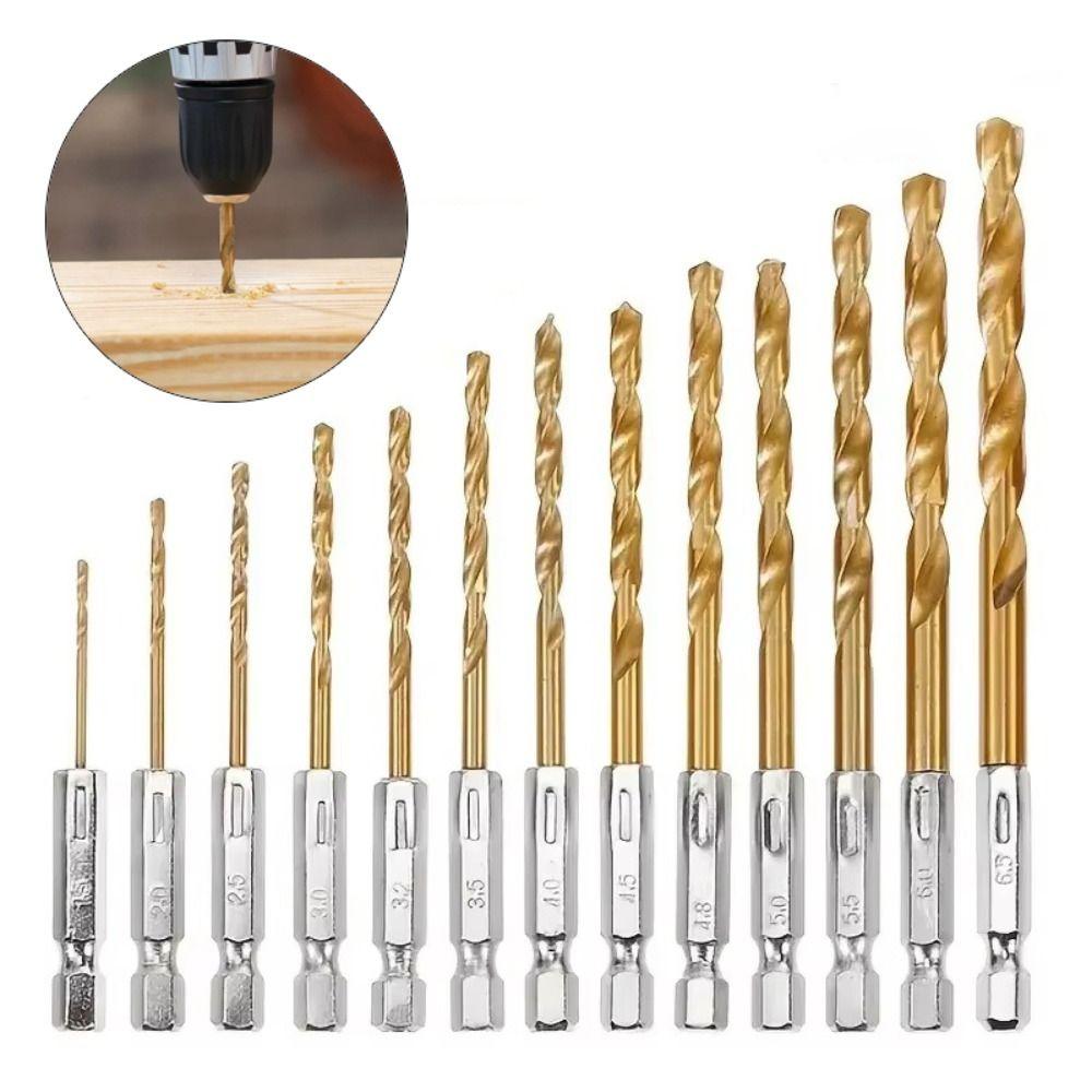 1.5-6.5mm Twist Drill Hexagonal Handle Drill Bit New Drilling Tool