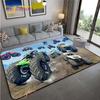 Monster Jam Truck Game Carpet for Living Room Bedroom Rug Kitchen Kids Door Unslip Floor Mat Birthday gift photography props Rug