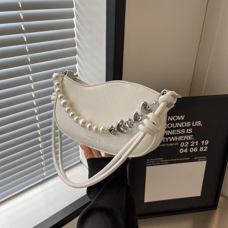 Simple Temperament Underarm Fashion Bag Women'S Commuter Small Square Bag High-End Casual Shoulder Bag