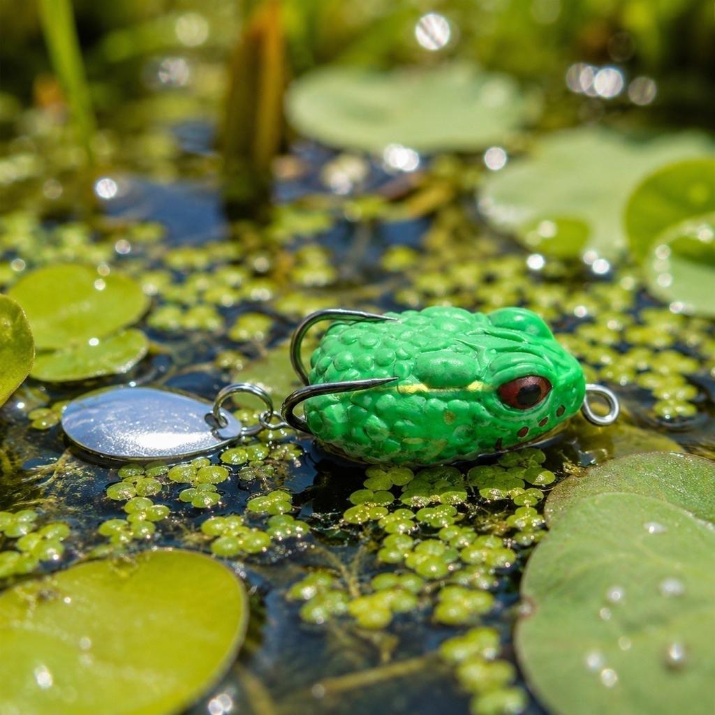 3cm 3g Mini Broască Momeală Moale Atrăgătoare Broască Artificială Atrăgătoare Pescuit Broască Moale pentru Pescuit Bass Atrăgătoare Broască Topwater cu Coadă cu Paletă