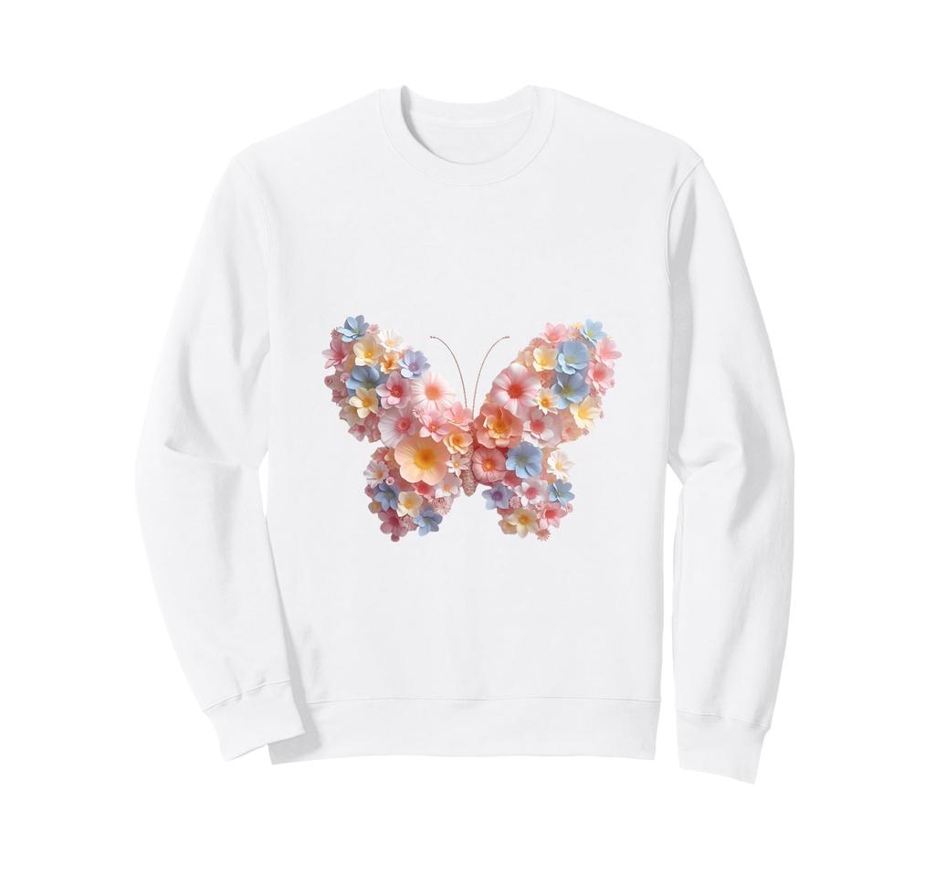 Butterfly Flower Sweatshirt