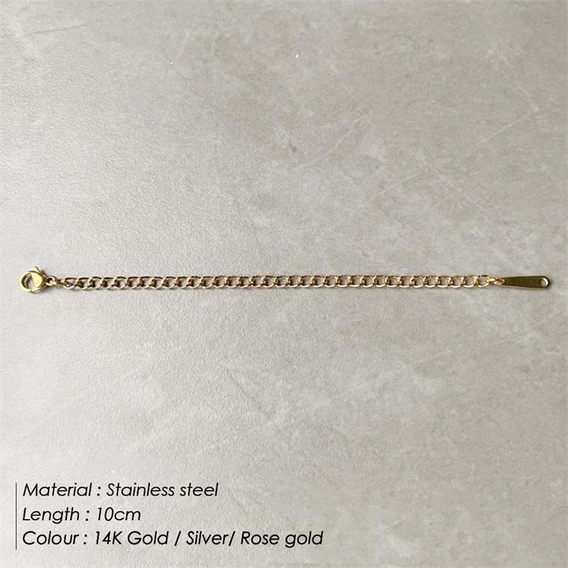 EManco HOT Stainless Steel Extender Chain Lobster Clasps Tags Connector DIY Jewelry Making Findings Bracelet Necklace Anklet