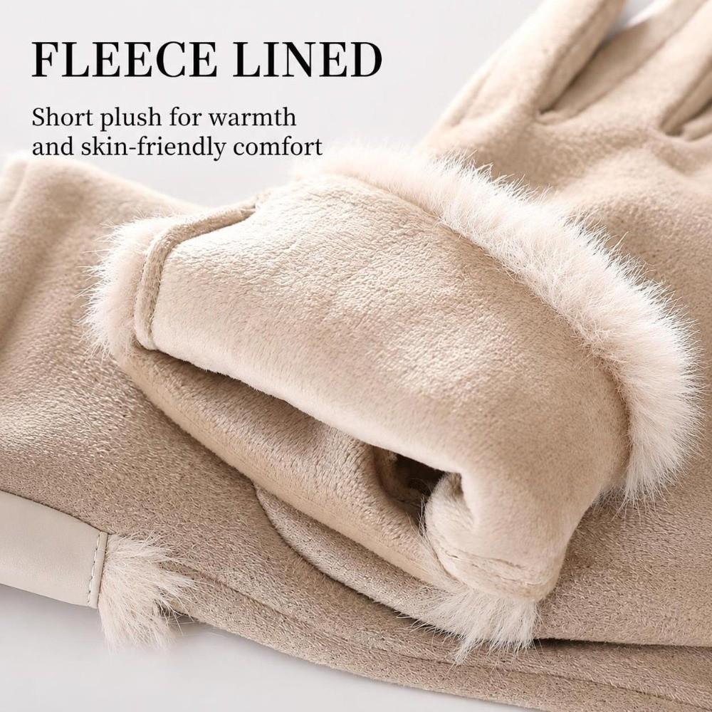 Warm Winter Gloves Windproof Thick Gloves Durable Touch Screen Gloves Women