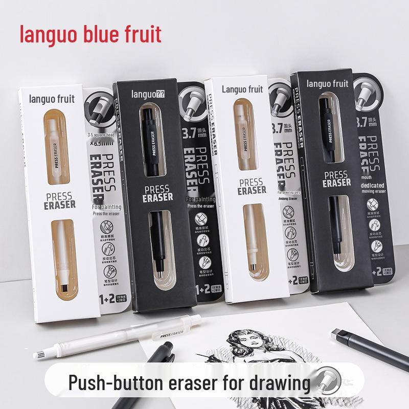 Blue Fruit Crumb-Free 4B Eraser Pencil for Clean Erasing and Art Drawing