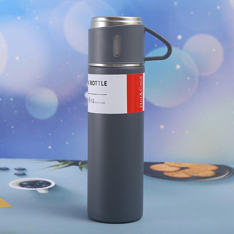 

Deluxe 304 Stainless Steel Insulated Travel Cup with Multiple Lids - Elegant Commemorative Gift for Men and Women 500ml