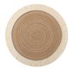 Nordic Table Placemats Round Heat-Resistant Coasters with Fringe Bowl Pads Teapot Trivet for Dining
