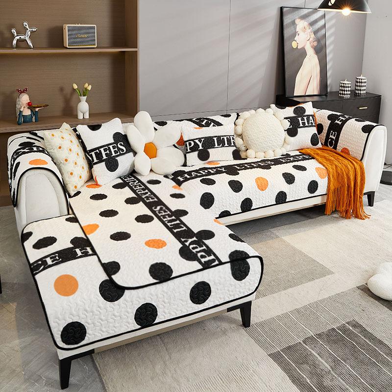 

Чехол для дивана из нескользящего материала для гостиной из Северной Европы, приятный для кожи, универсальный чехол для дивана с защитой от царапин от кошек 70x70