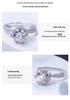 2 Carat Rose Fountain Moissanite Women's Ring, D Color, with Diamond Tester Pen – Perfect for Weddings.