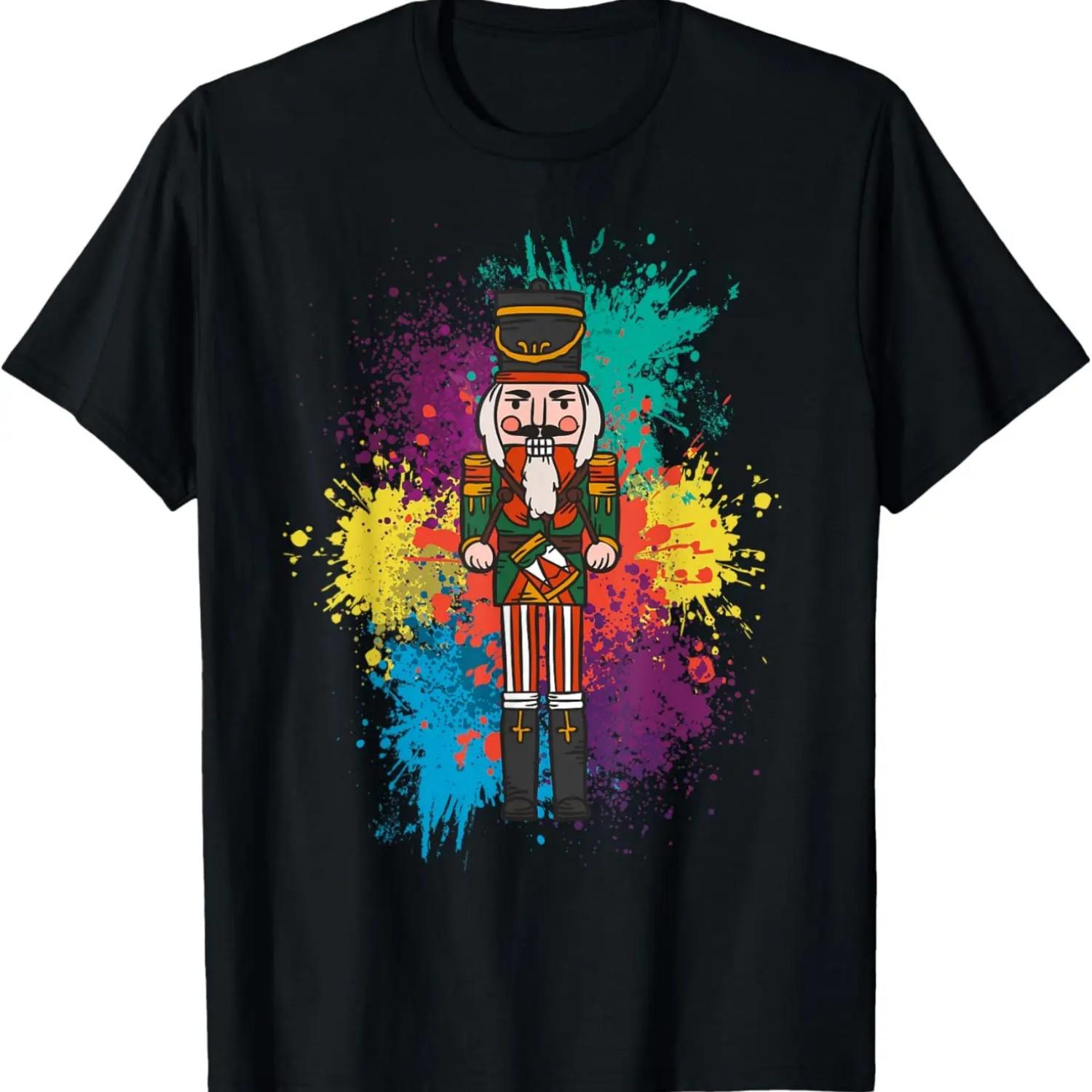 

Cool Nutcracker in Nut Colours for Nuts Lovers T-Shirt XXXXXL чорний