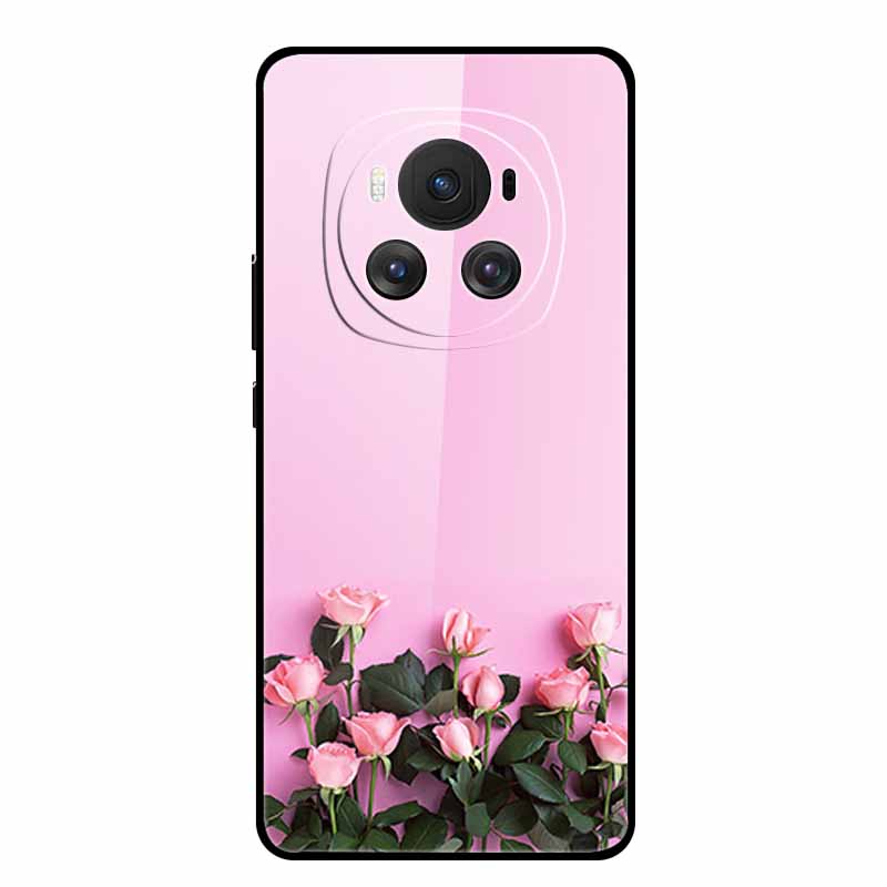 Tempered Glass Case For Honor Magic 6 Pro Case 6.8" Soft Edge Hard Glass Back Cover For Honor Magic6 Pro Phone Case Fundas Shell
