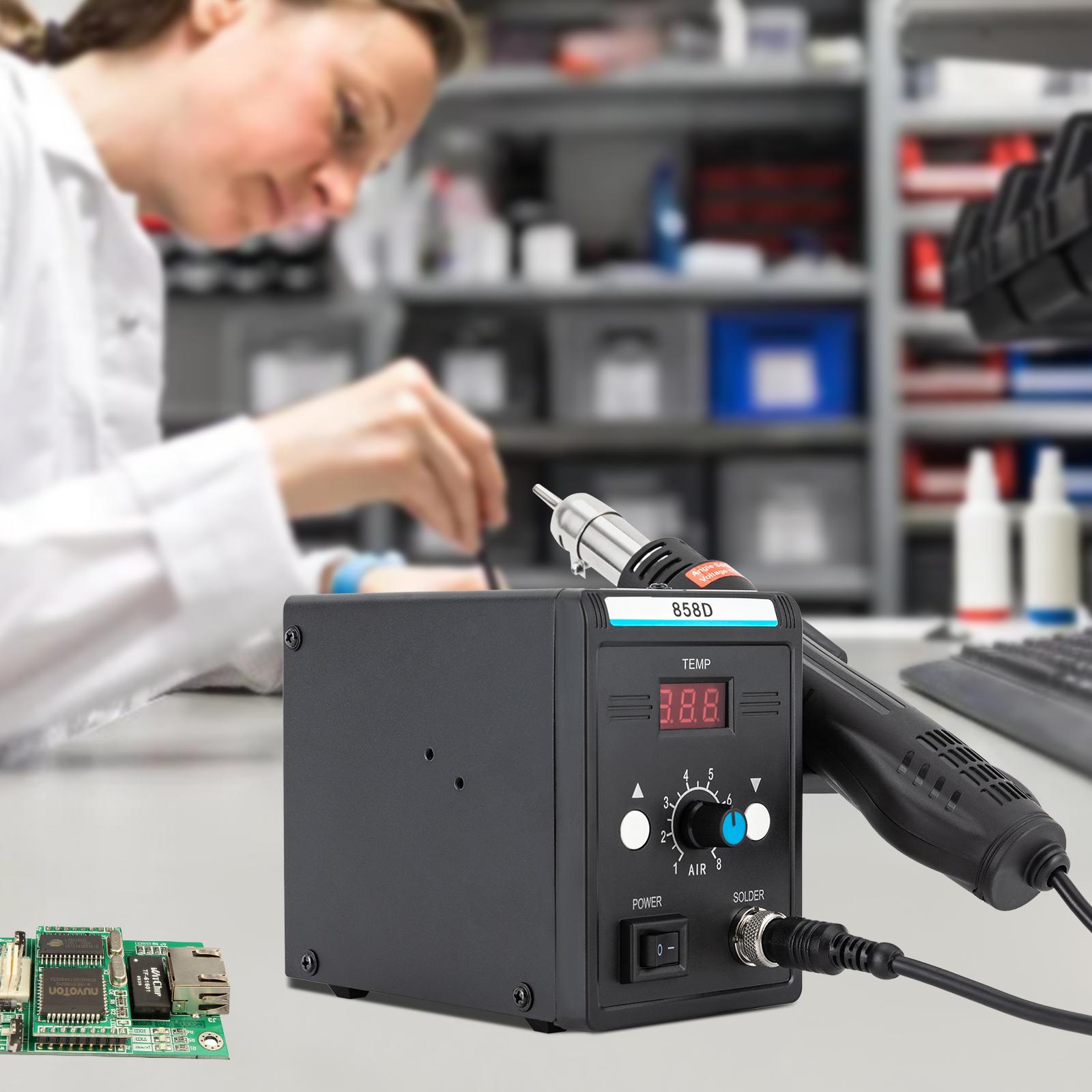 

Hot Air Rework Station, 110V SMD Soldering Station with Hot Air Gun Kit United States