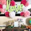 5pcs 6''-12'' Tissue Paper Pompoms Wedding Decorative Paper Flowers Ball Baby Shower Birthday Party Decoration Paper Pom Poms