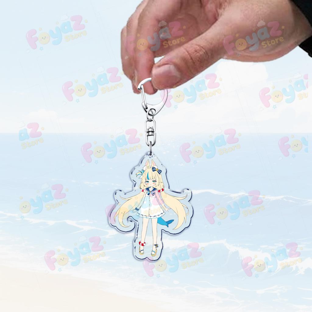 Cute Cartoon Sameko Saba Keychain Llavero Accessories Bag Cute Animal Kawaii Farming Charm Women's Keyrings Fans Gift