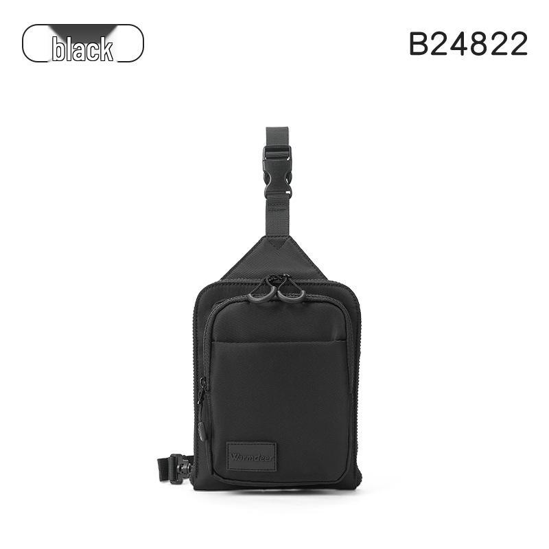 Унисекс нагрудная сумка кроссбоди: Высококлассный повседневный держатель для телефона и многосекционный кошелек для монет для мужчин