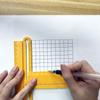 Multifunctional Drawing Ruler, Straightedge Protractor Compass Tool for Arcs, Parallel Lines & Size Measurement