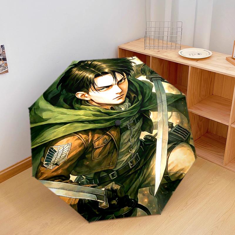Attack Titan Automatic Umbrella - Suitable Travel Outdoor Portable Umbrella Birthday Gift Daily Essentials