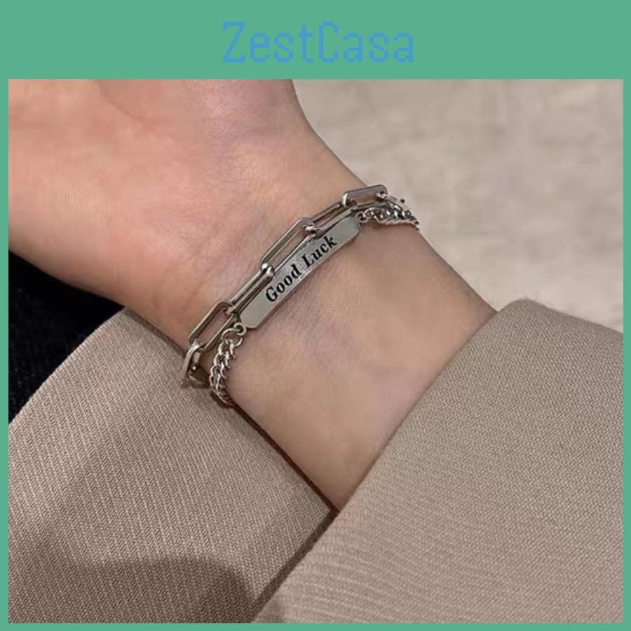 Titanium Unique Geometric Steel Bracelet For Men And Women Fashionable Streetwear