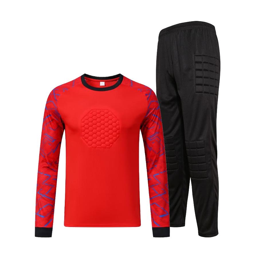 Children's Goalkeeper Anti-fall Long-sleeve Football Training Set