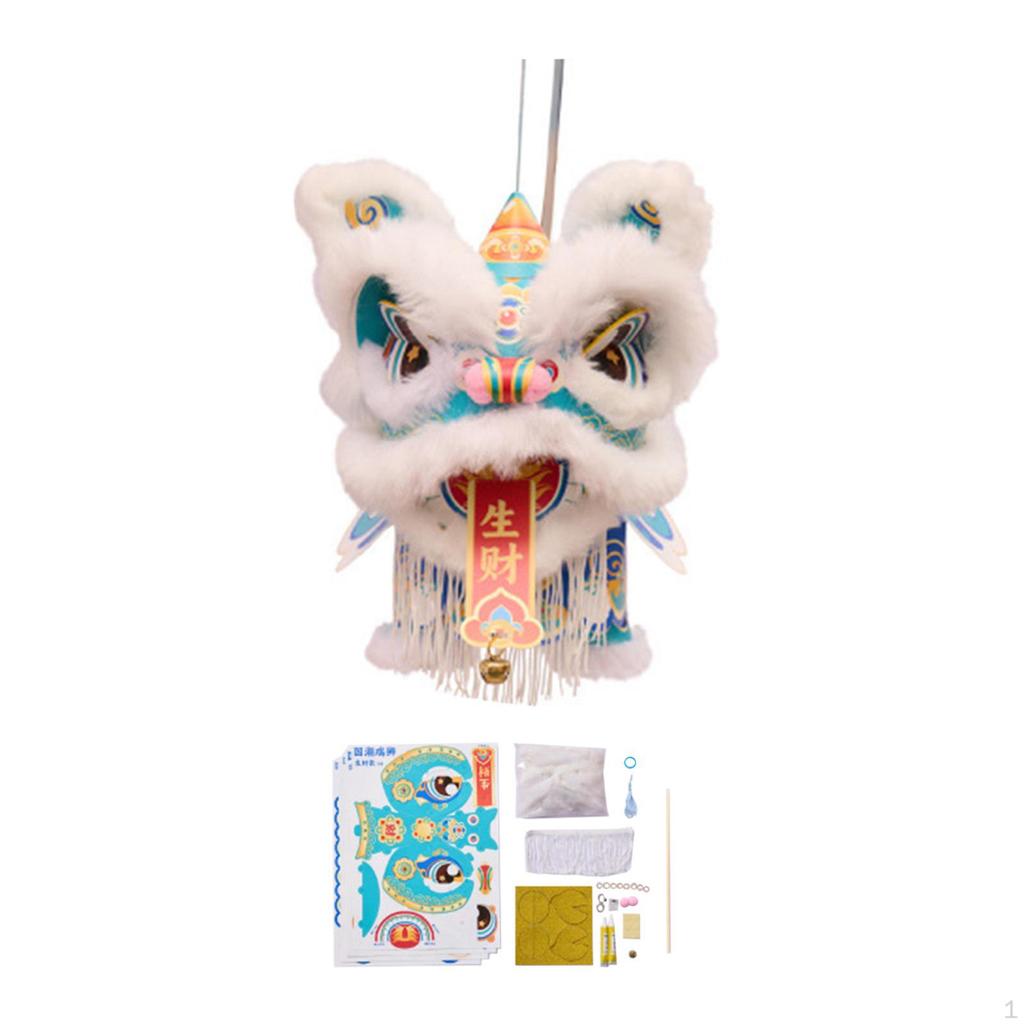Lion Dance Lantern DIY Kit for Family Activity Props Lunar Year Festival