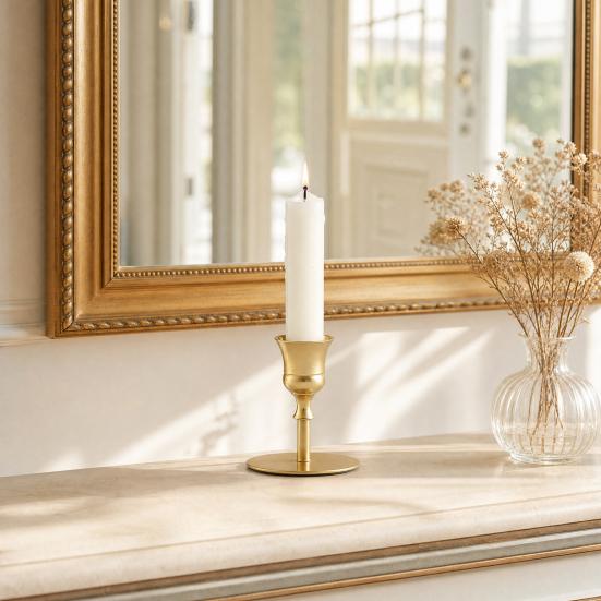 Candlestick Holder Vintage Metal Taper Candle Stand for Dining Table Wedding Party Centerpiece