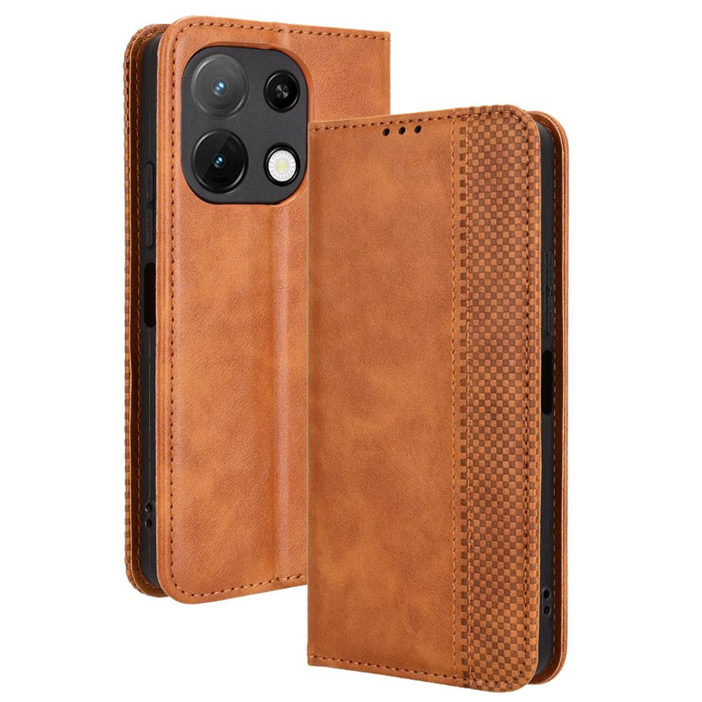 Leather Case For Umidigi Note 100/Note 100 5G/Note 100A Wallet Stand Retro Texture Phone Cover