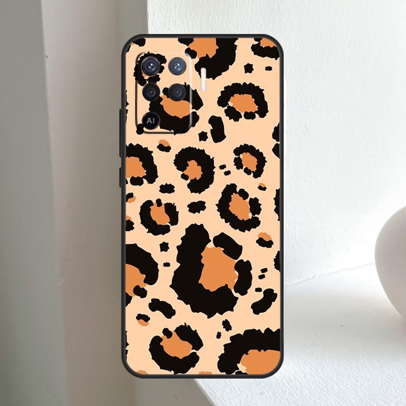 Luxury Leopard For OPPO A80 A60 A40 A5 A6 Pro A15 A17 A57 A16 A76 A96 A18 A38 A58 A78 A98 A54 A74 A94 Case