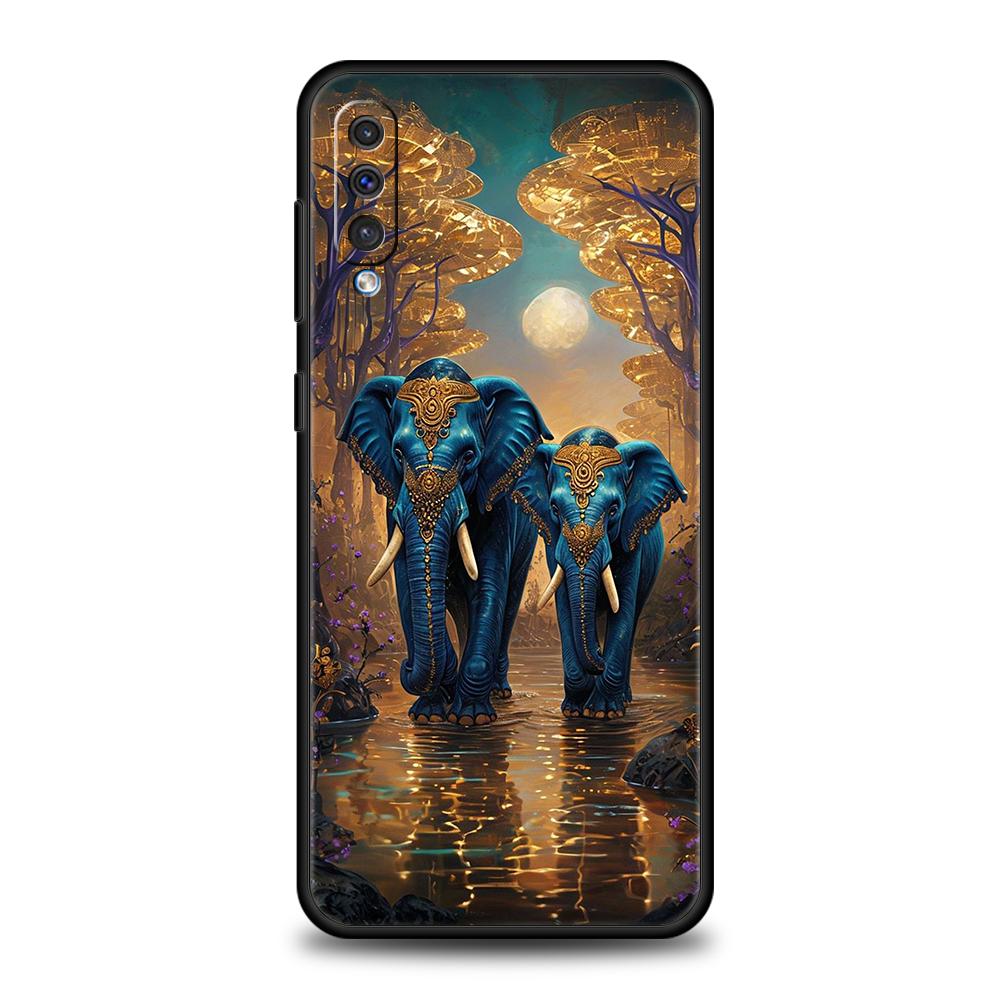 

Чехол для телефона Samsung Galaxy A16/A34/A24/A22/A12/A54/A52/A02/A03/A06/A70/A50/A10/A20/5G Мягкий ТПУ Чехол Животное Слон Capa Сумка Samsung A54