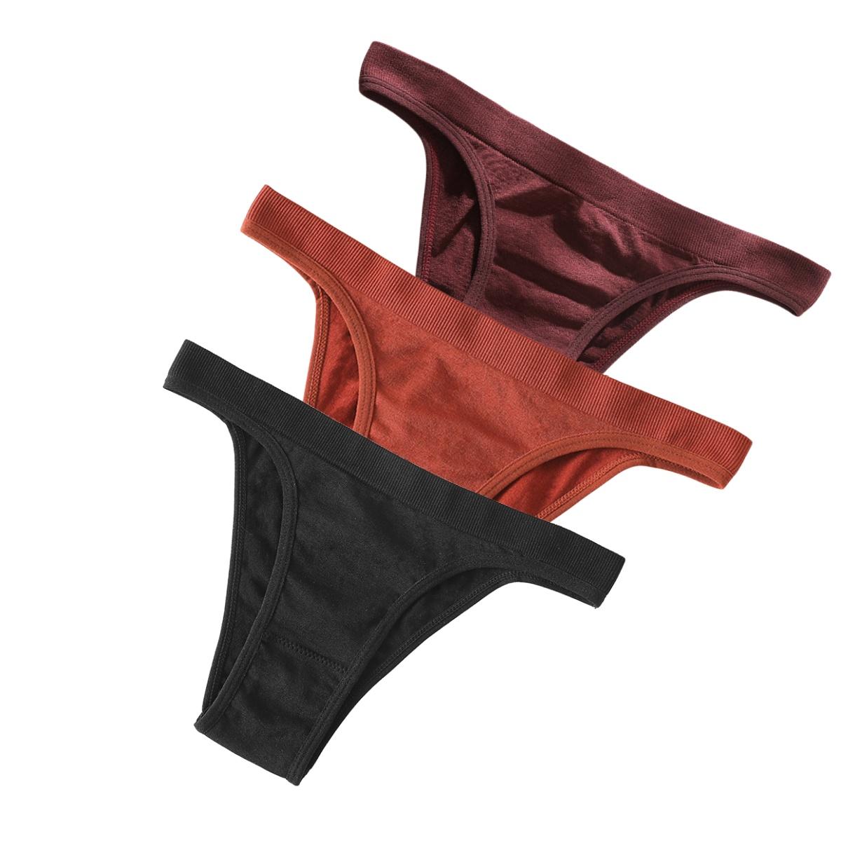 

3 шт./компл. Женские бразильские трусики с высокой посадкой, бесшовное нижнее белье, сексуальное нижнее белье, женские трусы, удобный спортивный комплект трусиков L&3Pcs