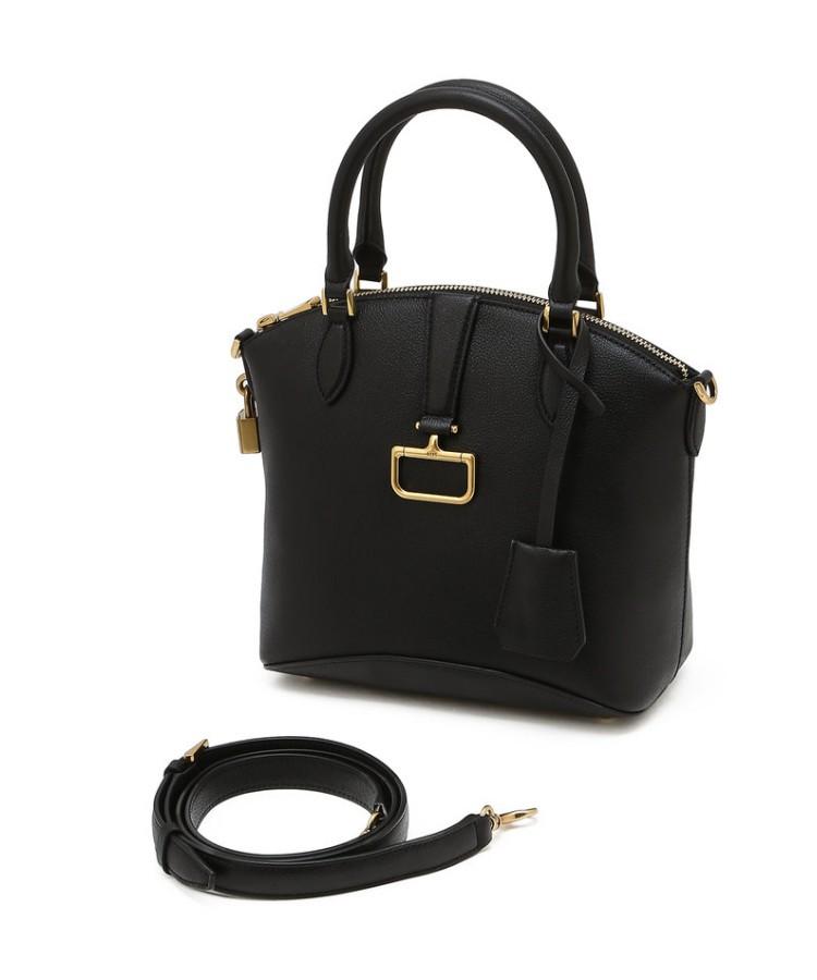 Daks Womens Accessories Burkebag Charlotte Black Leather Tote Bag S_Dcba6E820Bk