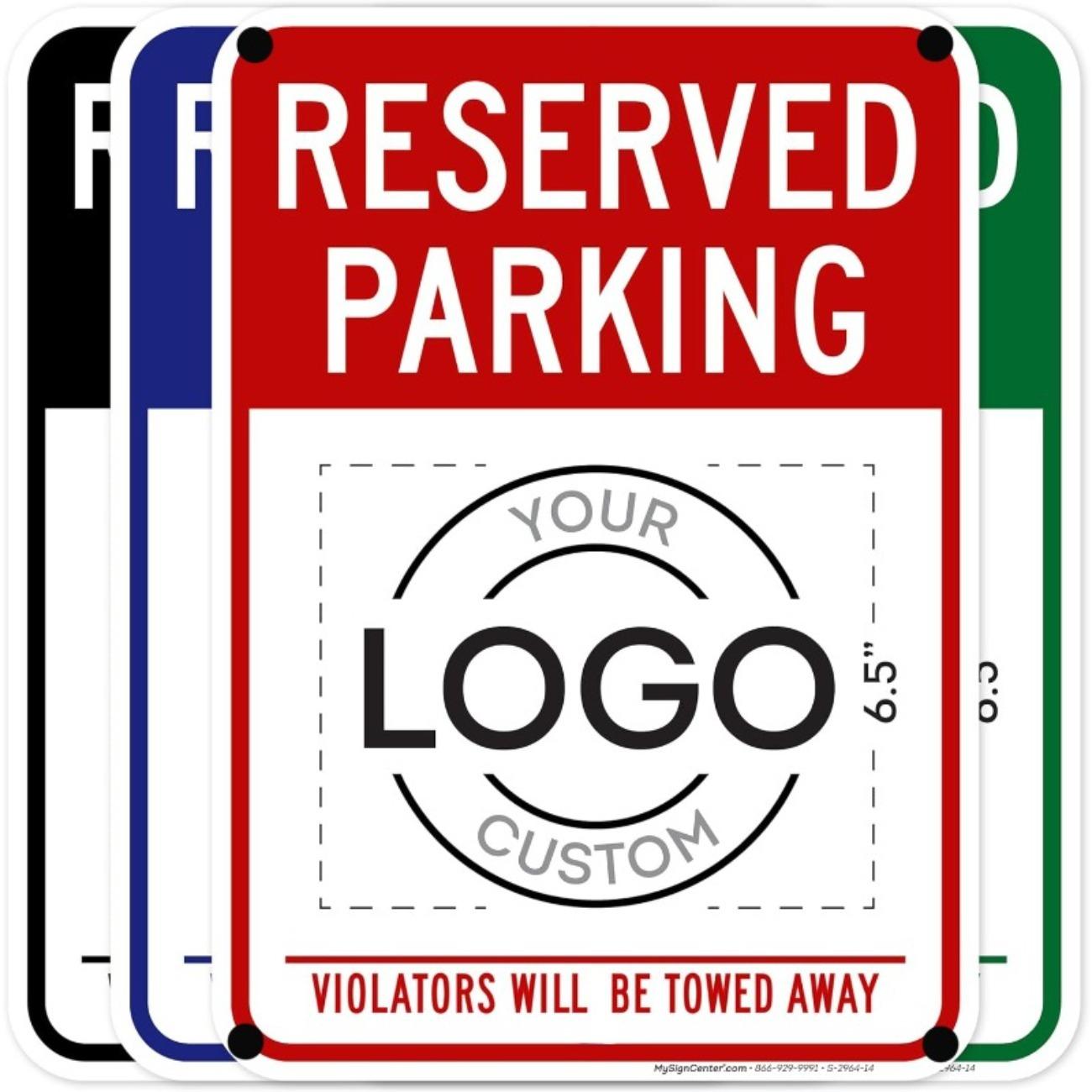 

Metal Parking Sign - Rust-Proof Aluminum, Fade Resistant, Business Towing Warning красный
