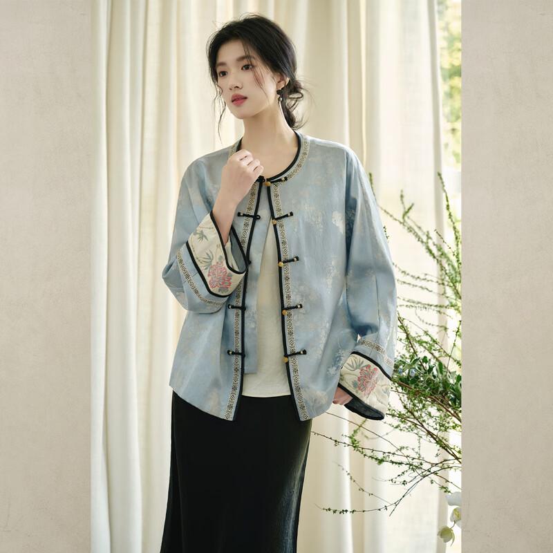 

JK&JS Women s 2025 New Chinese Style Embroidered Jacket XL