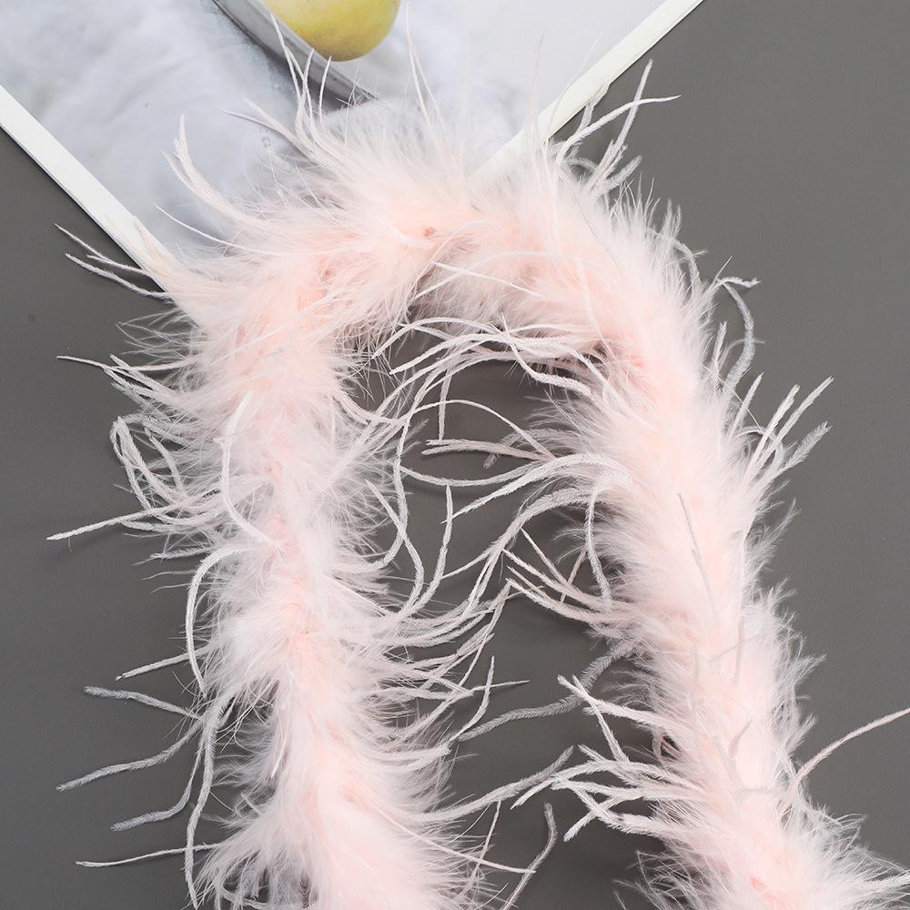 Strisce di Piume di Struzzo Colorate per Costumi da Ballo Fai-da-Te e Accessori