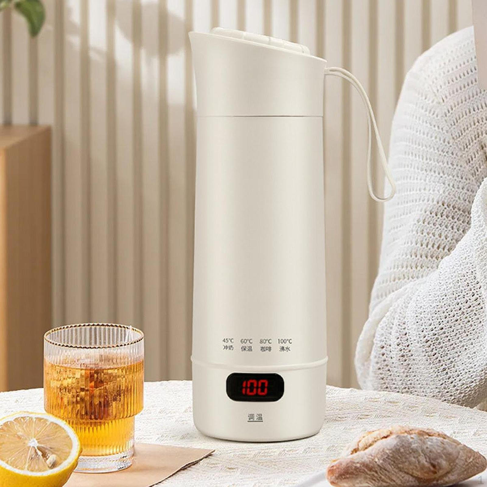 

Электрический чайник дорожный маленький кипятильник чашка-термос личная с подогревом для чая кофе температура