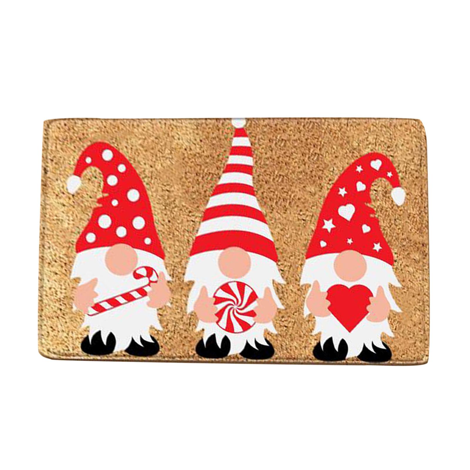 

Рождественский фестиваль украшения ковер для передней двери Крытый Открытый противоскользящий коврик