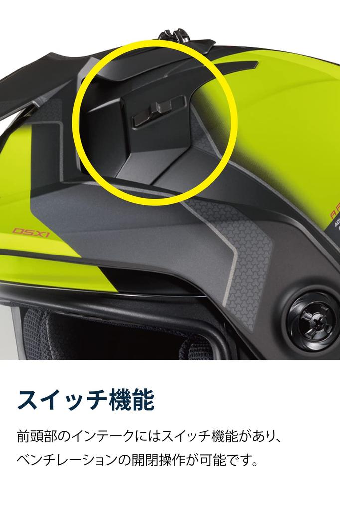 HJC HELMETS Motorcycle Helmet Green Synergy HJH230 Off-Road (Size S) DS-X1