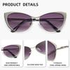 WIMN Polarized Triangle Sunglasses for Women Fashion Sexy Women's Sun Glasses Small Metal Frame Eyewear Design Leisure Glasses