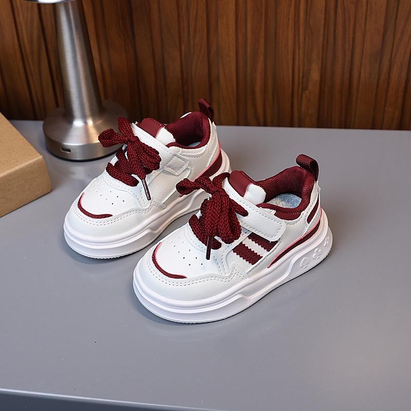 Children's White Sneakers, New Summer Models for Boys and Girls, Breathable Casual Leather Panel Shoes, Baby Single Shoes