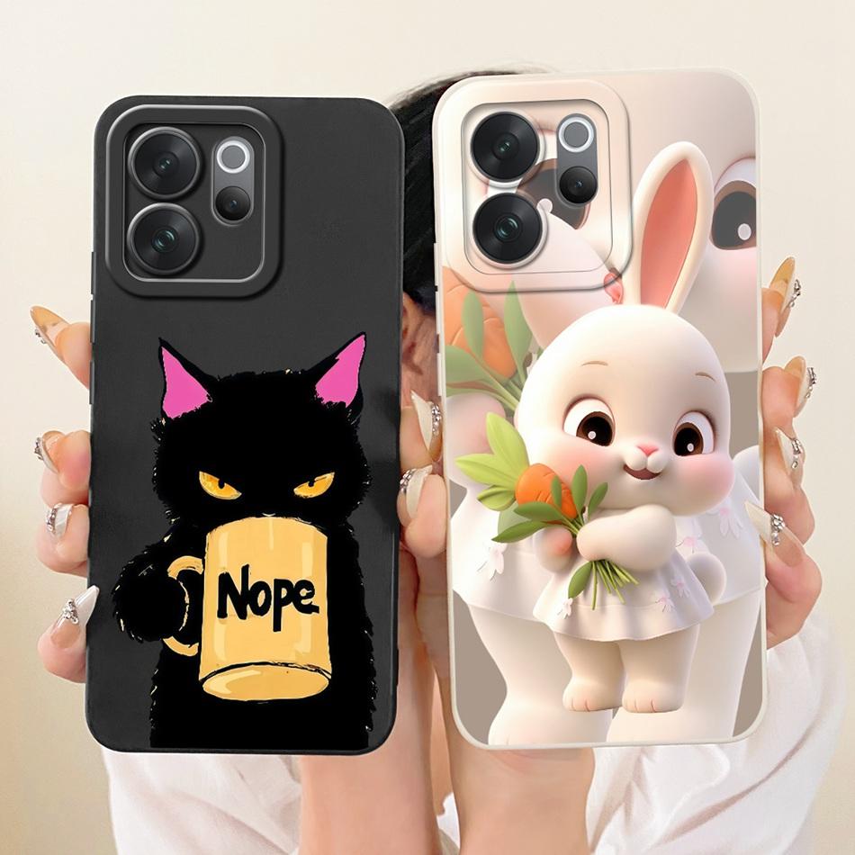 For Vivo V70 / V70 Elite 2026 Cute Cat Flower Cartoon Phone Case For Vivo V 70 V70Elite V2538 V2548 Soft Silicone Covers Bumpers
