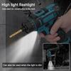 12 V Lithium Screwdriver Torque Adjustable 2 Speed Control Modes Multifunctional Repairing Tool Kit