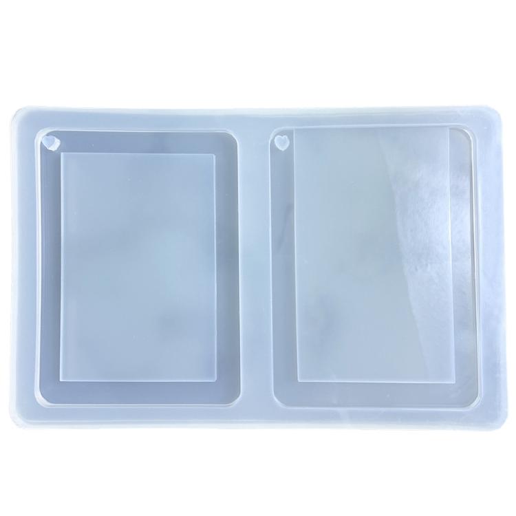 Geometry Mirror Quicksand Photo Frame Epoxy Mold for DIY Craft Decorative Mould