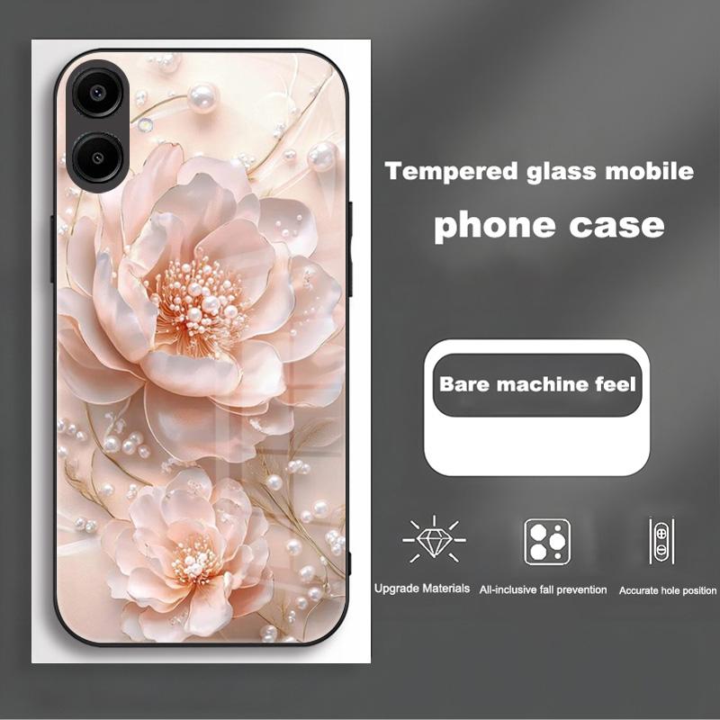 Shockproof Tempered Glass Case For Samsung Galaxy A56 A36 A26 A16 A06 5G Phone Back Cover Luxury Shell Coque Full Lens Protector