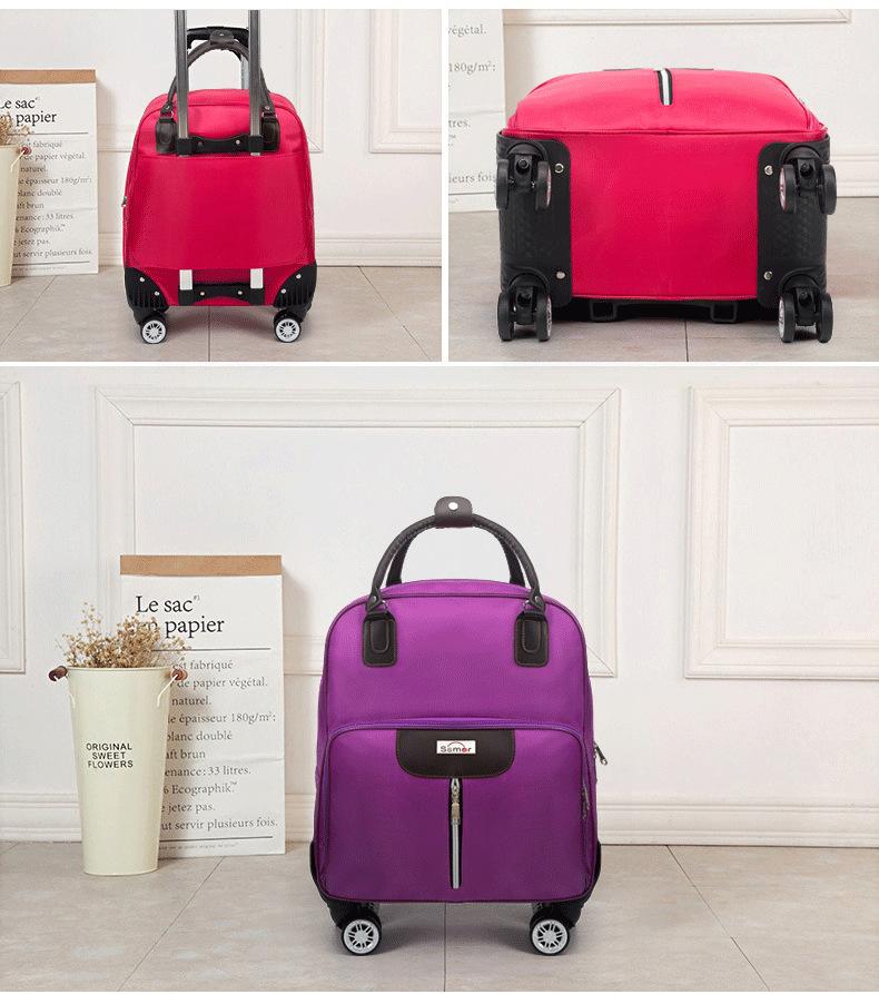 Trolley Travel Bag Men's and Women's Hand Luggage Bag Large-capacity Boarding Bag Short-distance Lightweight Trolley Bag