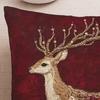 Kissenbezug Abnehmbares Waschbares Design Weicher Atmungsaktiver Stoff 2D Sika Hirsch Muster Kissenbezug Vielseitige Heimdekoration