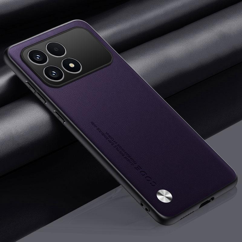 Luxury PU Leather Case For Xiaomi Poco F8 Pro Back Cover Matte Silicone Full Protection Phone Case For Redmi K90 5G PocoF8 Pro