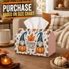 1pc Nordic Mythological Tale Tissue Box - Multi-Functional Fall Napkin Dispenser, Available In Durable Polyester, Decorated with Dwarf Gnome Duo Folia