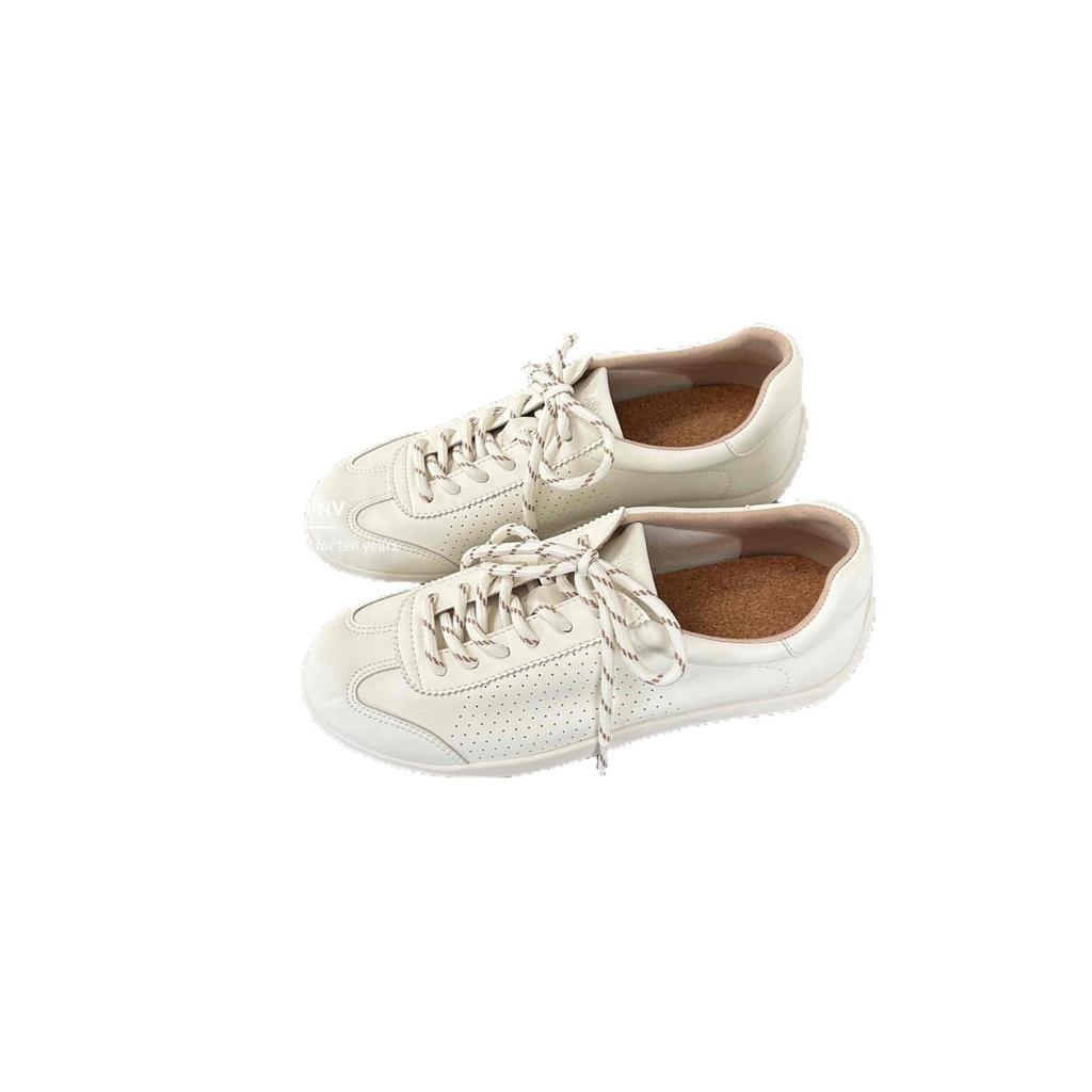 Star with the same round head contrasting colors casual versatile little white shoes fashionable and comfortable breathable lace-up sports little whi