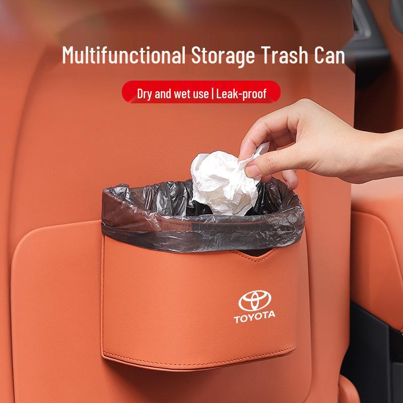 Toyota Car Trash Can Storage Bag for Sienna, Highlander, Avalon, RAV4 Interior Accessories