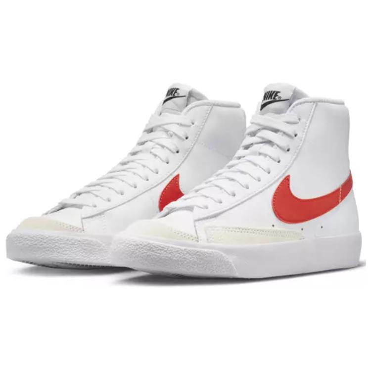 Nike Sneakers per Bambini Nike Blazer Mid 77 GS Bianco Rosso Piccante Cocco DA4086-110